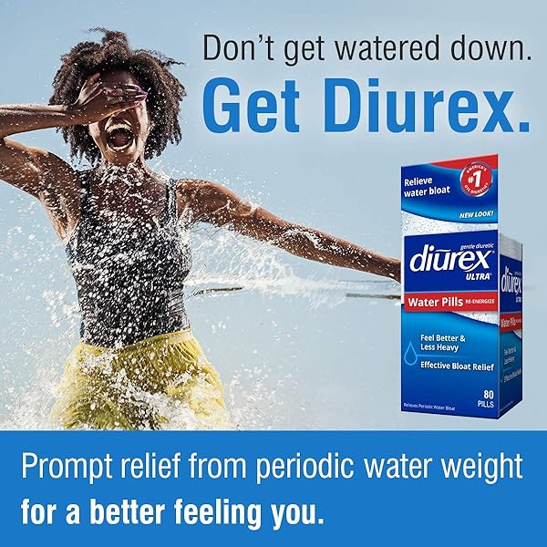 DIUREX ULTRA WATER WEIGHT LOSS FORMULA WATER PILLS, 80 COUNT