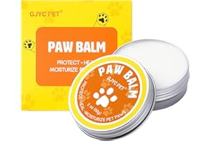 GJYC PET Dog Paw Balm - 2 oz (60g) Natural Paw Protection and Moisturizer for Dry, Cracked Paws & Nose - Paw Pad Lotion for Hot Pavement Protection - Suitable for Dogs and Cats