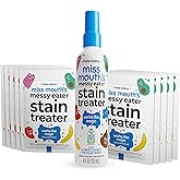 Miss Mouth's Messy Eater Stain Treater Spray - 4oz & 10 Wipes Stain Remover - Newborn & Baby Essentials - No Dry Cleaning Food, Grease, Coffee Off Laundry, Underwear, Fabric