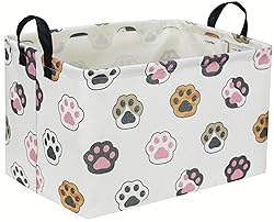 Sanjiaofen Rectangular Cat Baskets,Cat Paw Storage