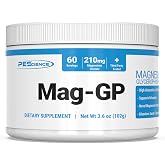 PEScience Mag-GP Magnesium Glycerophosphate Chelate Powder, 60 Servings | High Absorption, Improved Sleep, Calming, Stress Relief, Recovery &amp; Cramp Support for Men &amp; Women