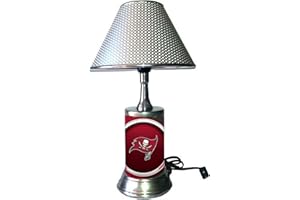 HBGP Table Lamp with Shade, Team Plate Rolled into lamp Body, TBB, Tampa Bay (B)
