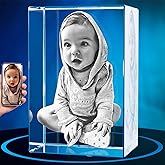 ArtPix 3D Crystal Photo, Personalized Gifts for Women, Wife, Her, Him, Men, Husband, Grandma, Great Customized Gift With Your Own Photo, Custom Glass 3D Laser Etched Picture Wedding