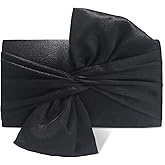 Nefokfdus Satin Evening Bag Bow Flap Clutch Purse for Women,Elegant Clutch Handbag for Formal/Party/Prom/Wedding