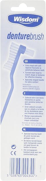 Wisdom Denture Brush, Pack of 4 - Durable Cleaning Brush For Dentures view 3