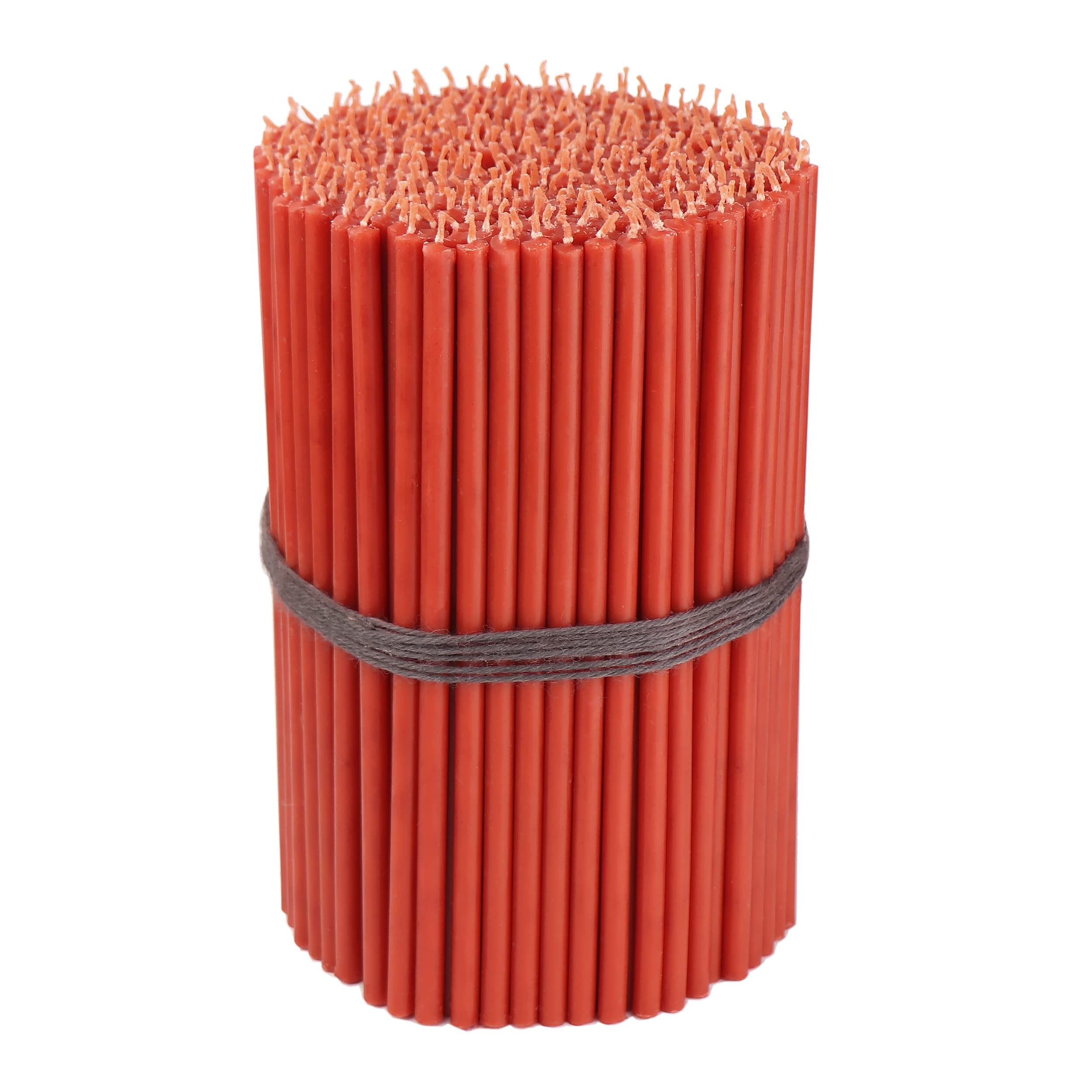 NKlaus 1950g (Approx. 300 pcs.) Altar Candles red soot drip-Free Easter Candles L: 19,5cm 36256