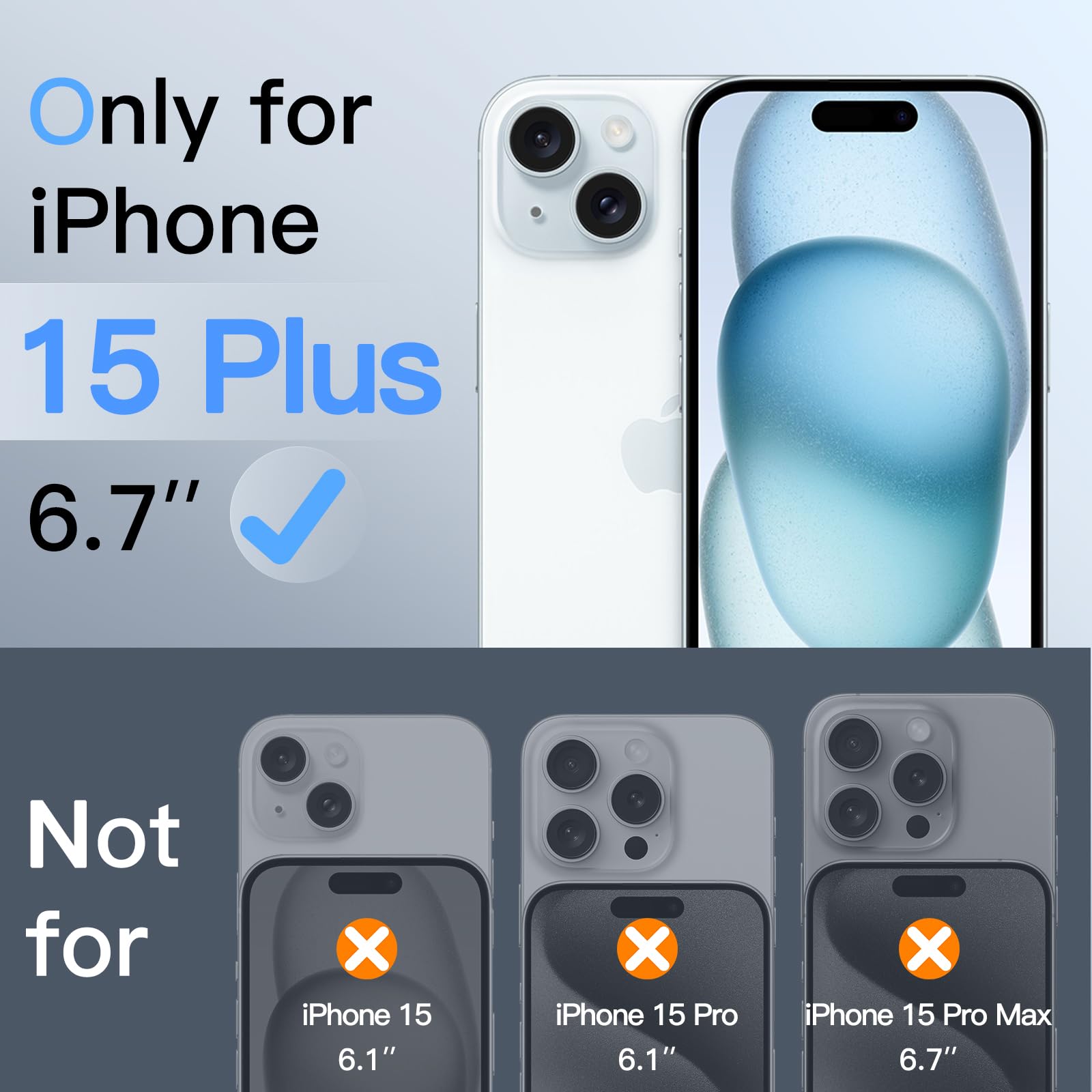 360° Privacy Screen Protector for iPhone 15 / 15 Plus / 15 Pro / 15 Pro Max