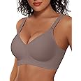 Vertvie Womens Wireless Bras No Underwire Push Up Bra Seamless Supportive Full Coverage Everyday Bras Regular and Plus Size