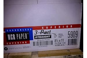 NCR Carbonless Paper, 3-Part Straight Collated, 8-1/2" x 11", Wholesale Case of 10 Reams (1,670 sets)