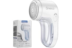 SNECO Rechargeable Fabric Shaver, Lint Shaver,Lint Remover for Clothes & Furniture, Sweater Shaver with 3-Leaf Blades and Safety Lock,Couch Pilling Remover Depiller for Removing Fuzz, Lint, Pills, Bobbles