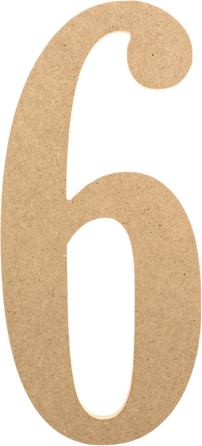 10” Wooden Numbers for Crafts Premium MDF Decorative