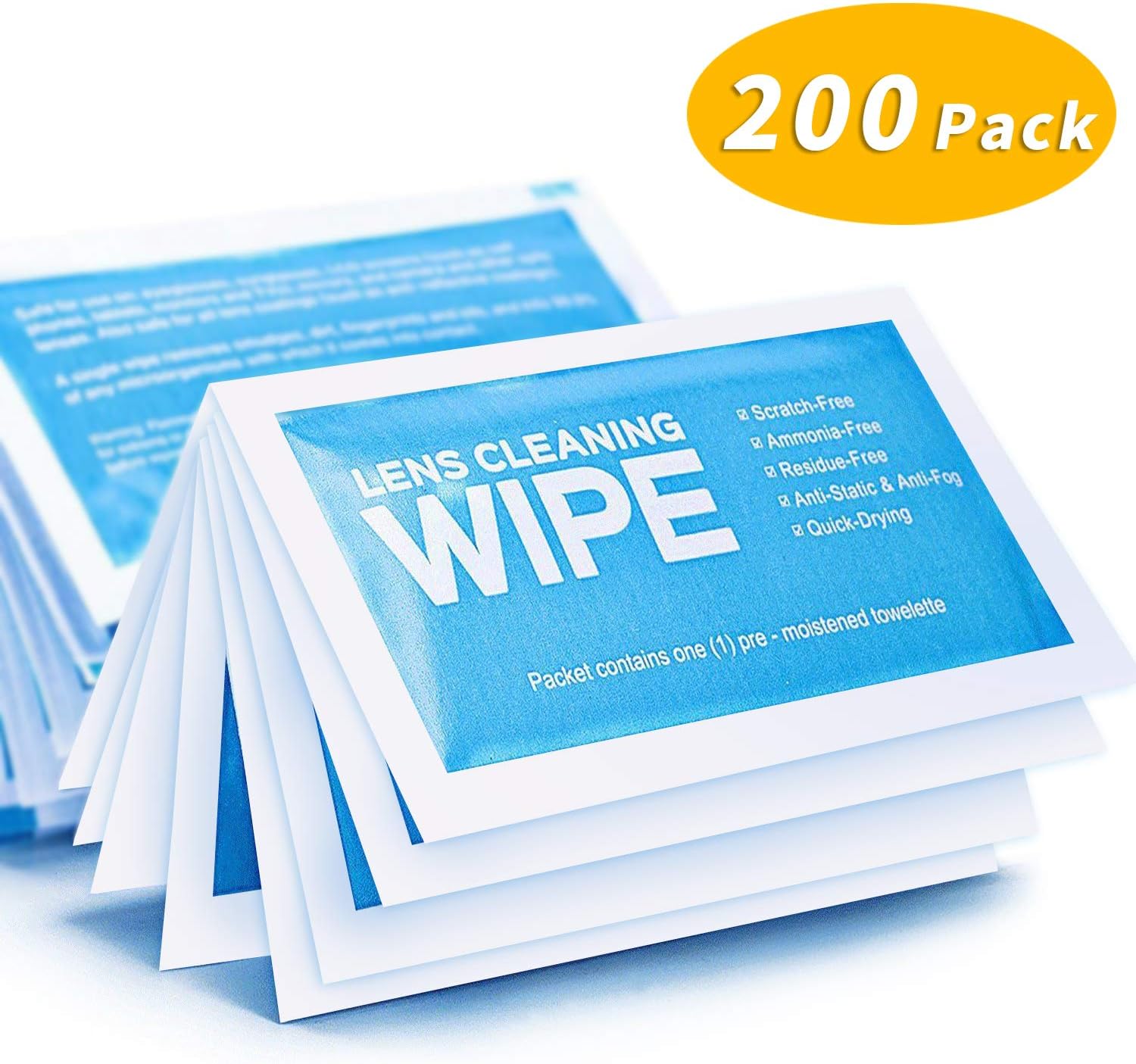 Computer Screen Wipes, 200 Monitor Wipes Premoistened Lens Cleaning