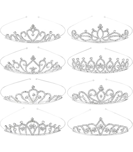 Amazon.com: Hoteam 20 Pcs Tiaras Crown for Women Bulk Silver  display picture 2