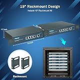 YuanLey 5 Port Gigabit PoE Switch 4 PoE+ 78W Unmanaged Plug Play Metal view 5