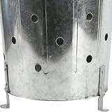 Trendi 90 Litre Galvanised Metal Incinerator Garden Rubbish Burner view 3