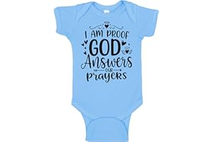 AIDEN'S CORNER Proof God Answers Our Prayers Cute Handmade Pregnancy Announcement or Baptism Christening Clothes