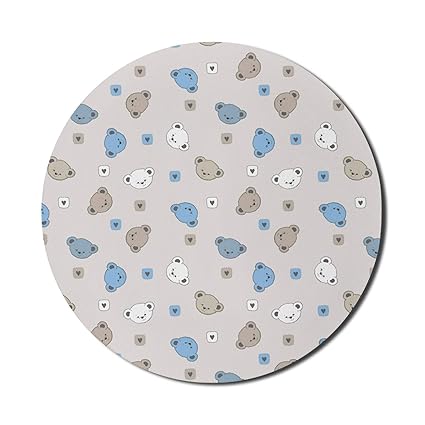 Braunes und blaues Mauspad für Computer, sich wiederholende