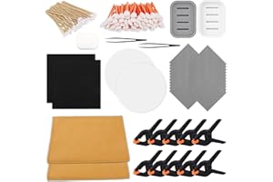 210pcs Card Cleaning Kit, TCG Card Grading Care Flattening Centering Repairing Tool Cleaner Tool Accessories for Collector Re
