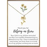 Thank you for helping me grow gift, Teacher appreciation gifts, Teacher necklace, Thank you gift for teachers jewelry for women, Back to school teacher gifts, Preschool, Daycare, Music, Dance