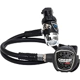 Cressi Ideal Scuba Diving Regulator for Beginners and Travelers - Hyperbalanced Diaphram 1st Stage, Compact 2nd Stage - MC9-SC/Compact Pro: Made in Italy