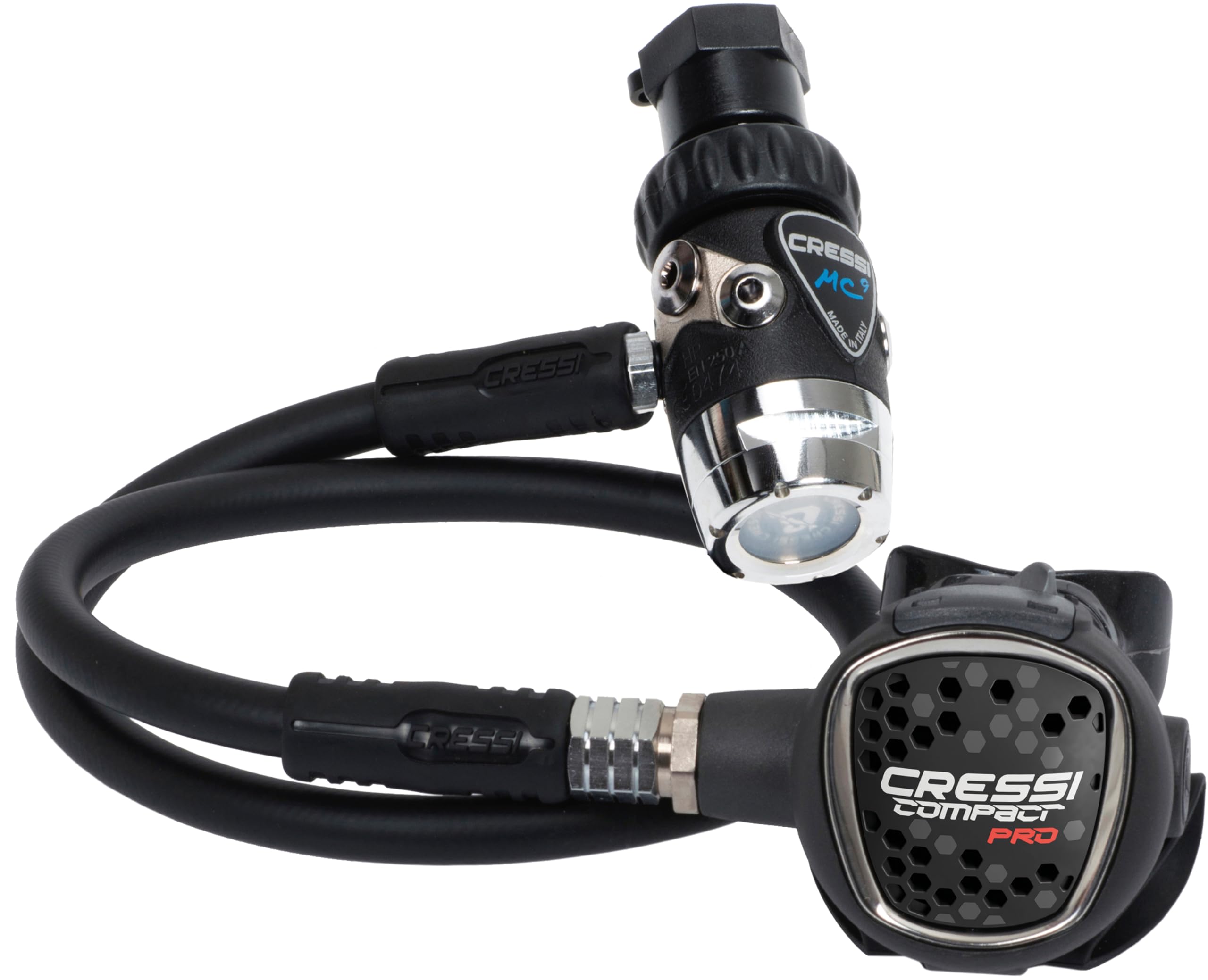 Cressi Compact Pro MC9/SC DIN Hiper Balanced Regulator-Made in Italy