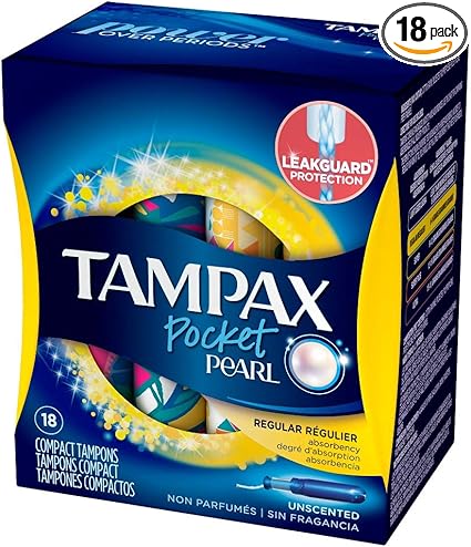Amazon Com Tampax Pocket Pearl Regul Size 18ct Tampax Pocket