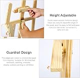 Trintion 1.5M Studio Easel Adjustable Wood A-Frame Painting Stand view 8