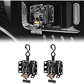 JOYTUTUS 2PCS Retractable Ratchet Straps for 2015-2025 Ford F150, 2-Pack Heavy Duty 10'x1 Auto Retracting Tie Down Straps, 1,500lb Break Strength, Black