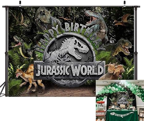 Tj 3d Dinosaur Jurassic World Theme Backdrops Jungle Amazon Co Uk