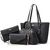 4PCS Women Fashion Handbags Purses Wallet Shoulder Bags Casual Tote Bag Crossbody Bags, Handbag Set Gift for Ladies Girls