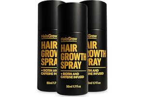 Halogrow Hair Growth Serum Spray for Women & Men – Biotin & Caffeine Hair Loss Treatment, Anti-Thinning Hair Regrowth Oil, Ad