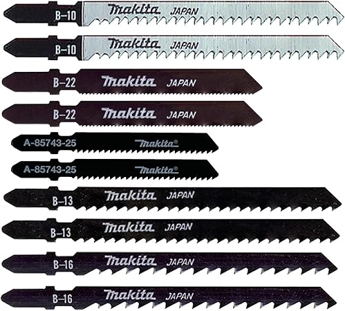 Makita B 44410 2 Lot De 10 Lames Pour Scie Sauteuse Pour Presque Tous Les Materiaux Bois Plastique Metal Et Acier Inoxydable Amazon Fr Bricolage