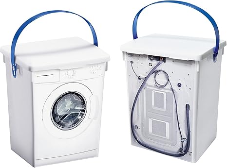 Waschmittelbehälter, Waschmittelaufbewahrung weiß mit Motiv: Amazon.de