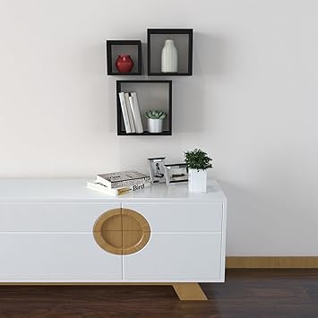 Homdox Square Floating Shelves Cube Floating Wall Shelf For Diy