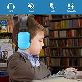 ProCase Kids Ear Defenders Noise Cancelling Headphones Blue SNR 26dB view 6