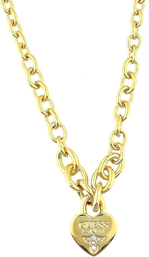 Guess Heart Pendant Necklace UBN21578 Amazon.co.uk Clothing