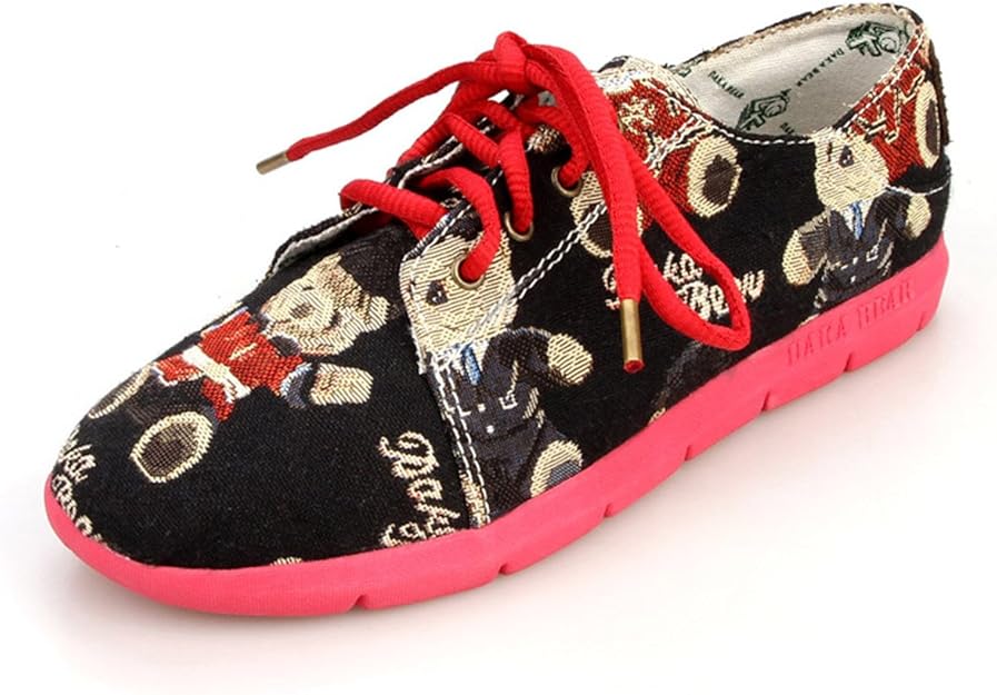 Daka Bear Women�s Jazz Bear Black Laceup