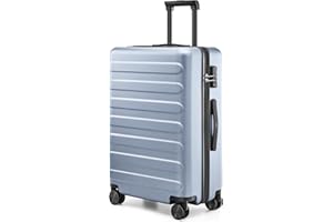 NINETYGO Large Spinner Suitcase, Hardshell Luggage for 10-14 Days Travel, Double Spinner Wheels, TSA Approved, 30 X 20 X 11 (Checked 28-Inch, Blue Bell, Rhine Collection)