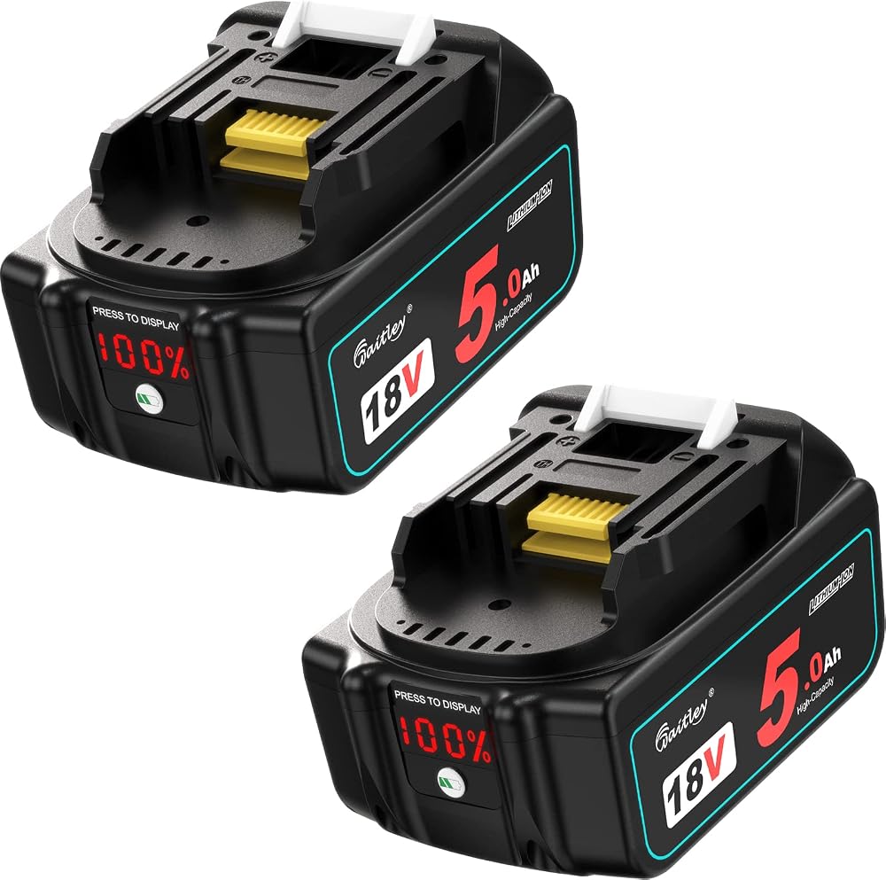 Waitley 18V 5.0Ah Battery Li-ion Compatible with Makita 18V Tools