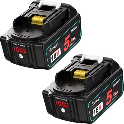 Waitley 18V 5.0Ah Battery Li-ion Compatible with Makita 18V Tools