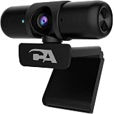 Cyber Acoustics WC-2000 1080p Webcam, Auto-Focus, Privacy Shutter | Omnidirectional Microphone, Universal Monitor Mount, 65-Degree Field of View, USB-A Plug-and-Play