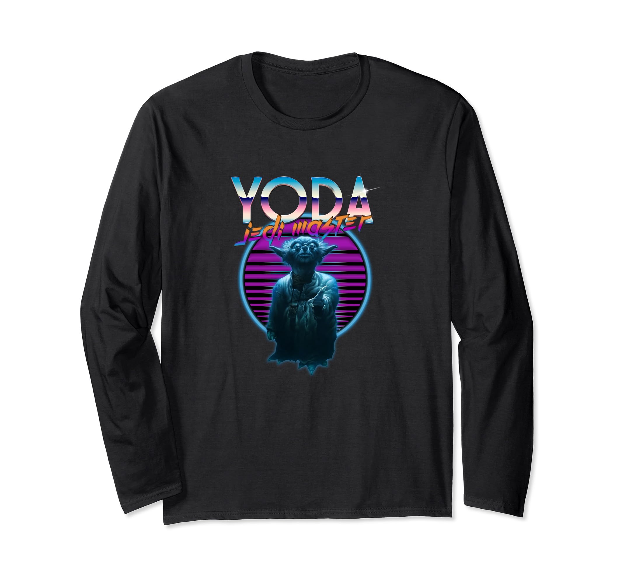 Star Wars Yoda Jedi Master Ultimate Retro 80's Long Sleeve T-Shirt