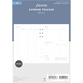Filofax Lifestyle Refill, A5 Size, Organizer Refill, White Paper, Expense Tracker, 56 Sheets (B132851), 5.75 inches X 8.25 inches