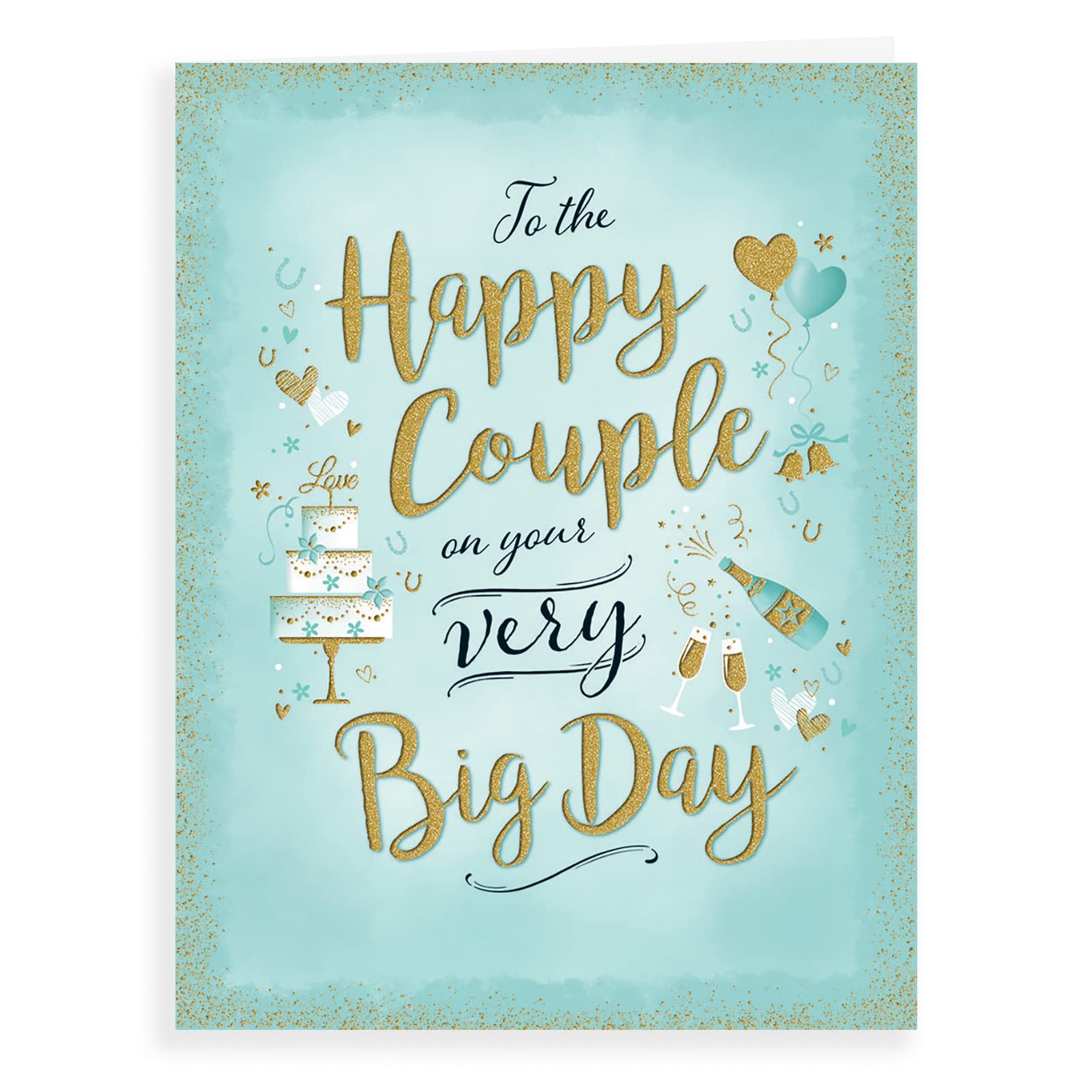 Piccadilly Greetings Modern Wedding Card Wedding - 8 x 6 inches