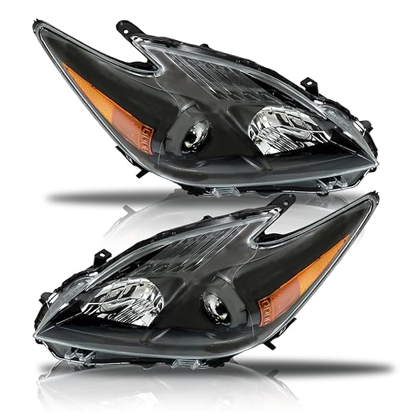 WFLNHB HEADLIGHT ASSEMBLY REPLACEMENT FOR PRIUS 2012-2015 BLACK...