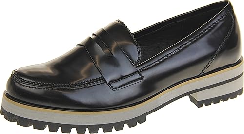 womens leather sole loafers