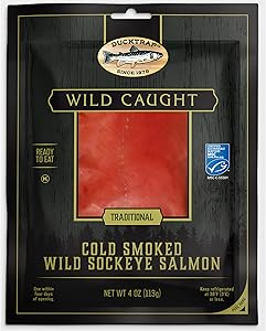 Ducktrap, Cold Smoked wild Sockeye Salmon, 0.25lb