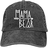 OASCUVER Mama Bear Denim Hat Adjustable Female Stretch Baseball Hats