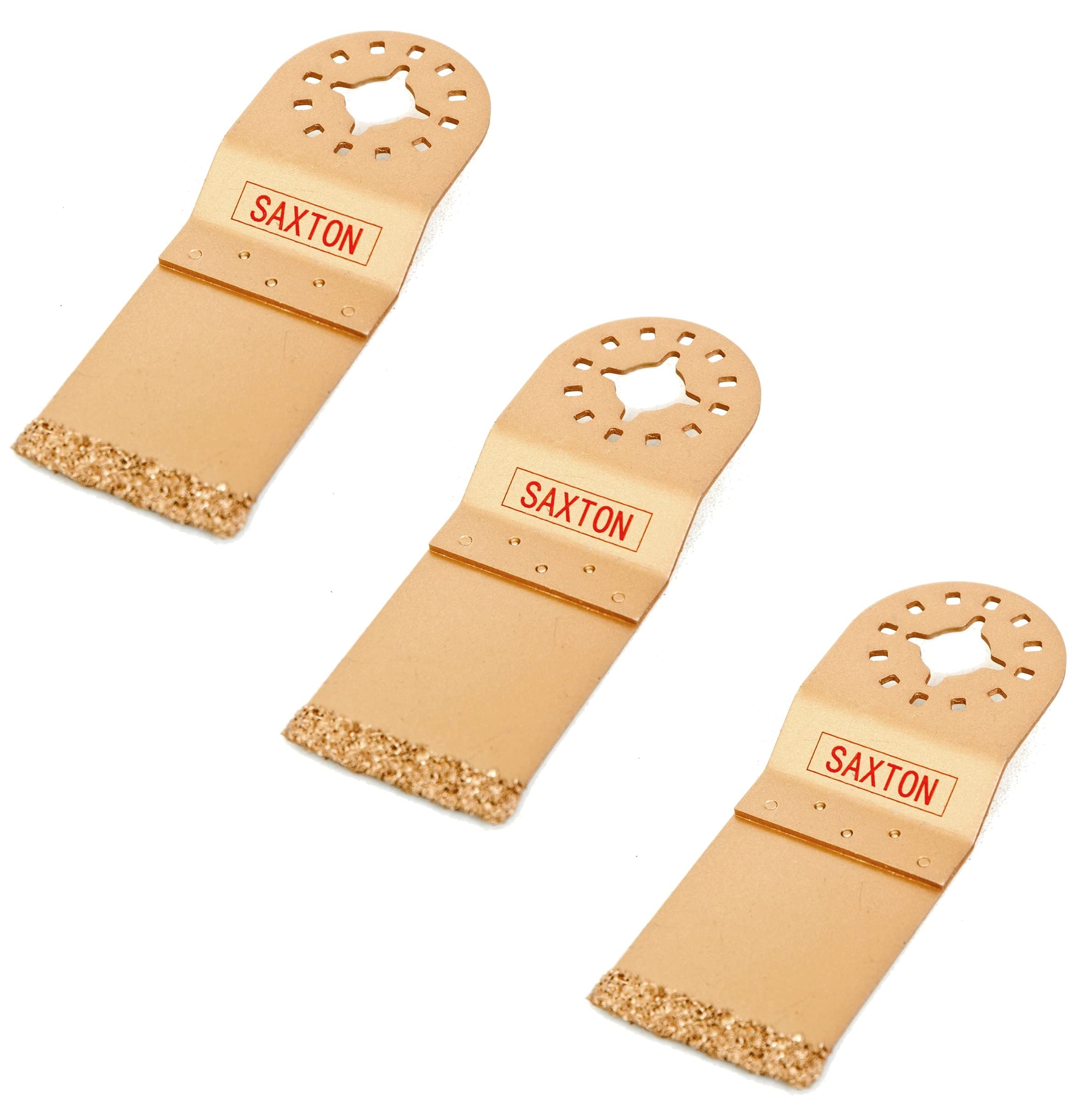 3 x Saxton 35mm Carbide End Cut Blade Fein Multimaster Bosch Makita Oscillating Multitool