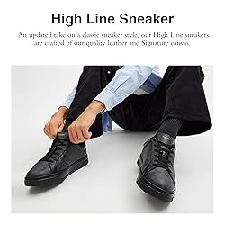 COACH Men's High Line Sneaker, Graphite/Black, 10